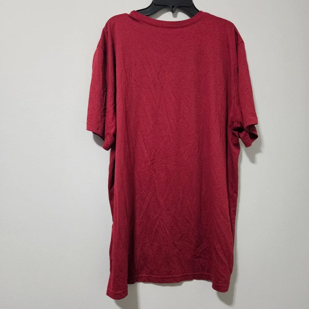 Nike Arkansas Razorbacks Dri-FIT‎ T-Shirt Mens XXL Red NCAA Training Tee